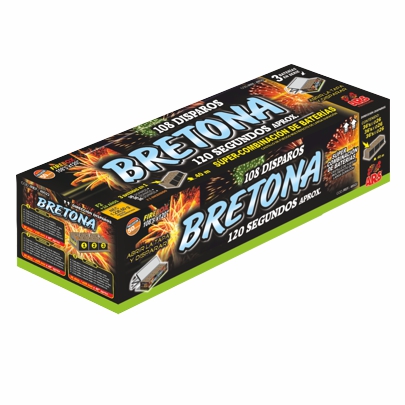 245 * 1 BATERÍA BRETONA 108  DISPAROS CAT 3